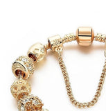 New Large-hole Beads, Color-retaining Gold-plated Women's Bracelet