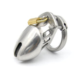 Stainless Steel Short Men's Chastity Lock and Belt
