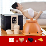 Palace Moxibustion Cans Set, Breast Navel Smokeless Box Body Massage, Moxa Therapy Device, Warm Women's Health Care