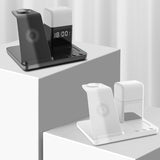 6-in-1 Small Night Lamp Alarm Clock with Wireless Charger