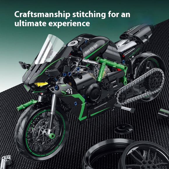 Building Blocks, Motorcycle Toy Model Table Ornaments