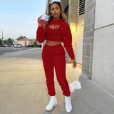 Three-piece Solid Color Set – Hooded Sweatshirt, Vest and Drawstring Trousers