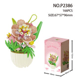 Potted Building Blocks, Assembled with Micro Particles, Toy Decoration Accessories