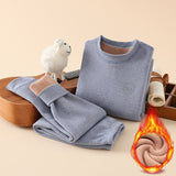 Children's Winter Fleece-lined Thickened Thermal Underwear Suit