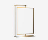 Double-sided Rotatable Metal Photo Frame Stand