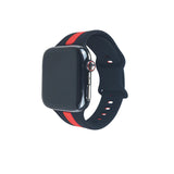 Contrast Color Sports, Two-tone Striped Strap (Watch not Included)