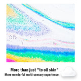 Rainbow Cloud Salt Essential Oil Bathing Ball, Bubble Exfoliating Moisturizing Skin Care Props, Natural Bubble Bath Bombs Ball