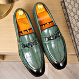 Men's Horse Buckle, British Style Business Casual Leather Shoes