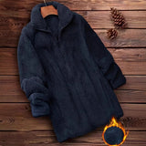 Fleece-lined Outdoor Coat, Double-sided Winter Jacket