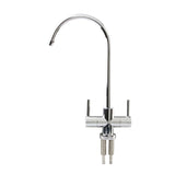 Large Curved Kitchen Faucet – Hot & Cold Mixer Tap with Dual Inlet (Universal Sink Faucet Design)