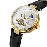Women's Fashion, Hollowed-out Mechanical Movement Watch