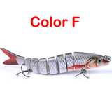 Pike Fishing Lures, Artificial Multi Jointed Sections, Hard Bait Trolling Pike Carp Fishing Tools