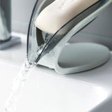 Bathroom Soap Holder Leaf Shape Soap Box Kitchen Dish Non-slip Drain Soap Storage Case Container