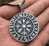 Nordic Symbol Viking Rune Ring Amulet Pendant Necklace