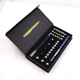 Stress Reducer Relief Toys Gift Box, Funny Black Golden Kits, Fidget Magnetic Polar Pen with Stylus for Autustic People