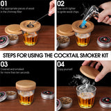 Smoker Kit with Torch, 6 Flavors Wood Chips Whiskey Smoker Kit, Birthday Bourbon Gifts for Men, Dad, Husband without Butane