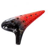 Wave Pattern 12 Hole Pottery Flute