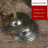 Percussion Instrument, Indian Tibetan Pure Copper Clip Bell, Handmade Finger Cymbals