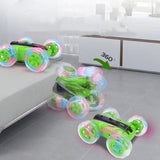 Children's Rolling Stunt RC Car Toy, Double-sided Rotating Drift Racing Car