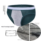 Men’s Graphene Modal Briefs with Comfort Pouch – Soft Breathable Stretch Underwear for Youth & Daily Wear (Pack of 2)