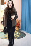 Artificial Fur Coat with Thick Warm Collar – Cold-proof Winter Fashion Outerwear