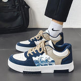 Fashion New Leather, Casual Men's Sneakers