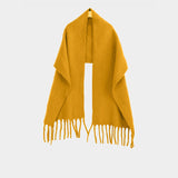 Solid Color Warm Shawl – Polyester Fabric Neck Wrap