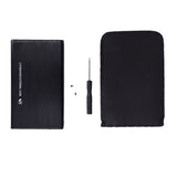 2.5-Inch USB 3.0 External HDD SSD Enclosure Aluminum Hard Drive Case SATA, No Storage Included