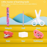 Premium 6-in-1 Airplane Stationery Kit – Compact School Essentials Box for Kids