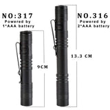 Aluminum Alloy Waterproof Strong Light Pencil-type Flashlight