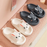 Cute Rabbit Slippers for Kids Women Summer Home Shoes Bathroom Slippers