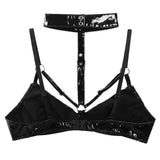 Patent Leather Adjustable Bra (Pack of 2)