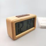 Simple Solid Wood Fashion Electronic Alarm Clock