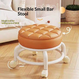 Universal-wheel Household Acrylic Caster, Portable Seating Stool