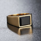Men's Titanium Steel Ring with Simple Personality, Trendy Jewelry