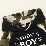 Boys' Winter Hoodie Set – Camo Print Sweatshirt & Jogger Pants Outfit