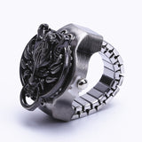 Vintage Dragon Ring – Elastic Finger Flip Quartz Watch with Antique Design