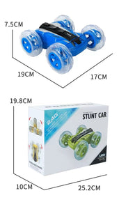 Children's Rolling Stunt RC Car Toy, Double-sided Rotating Drift Racing Car