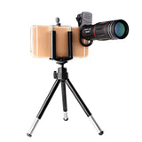 Compatible 18X Telescope Zoom Mobile Lens for Samsung Smartphones, Universal Clip Phone Camera Lens with Tripod