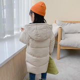 Kids' Heavy Winter Puffer Jacket – Cozy Hooded Outerwear for Children