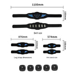 Metal Sheet EMS Abdominal Stickers Belt, Fitness Equipment