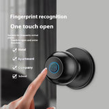 Smart Round Door Lock with Fingerprint Access