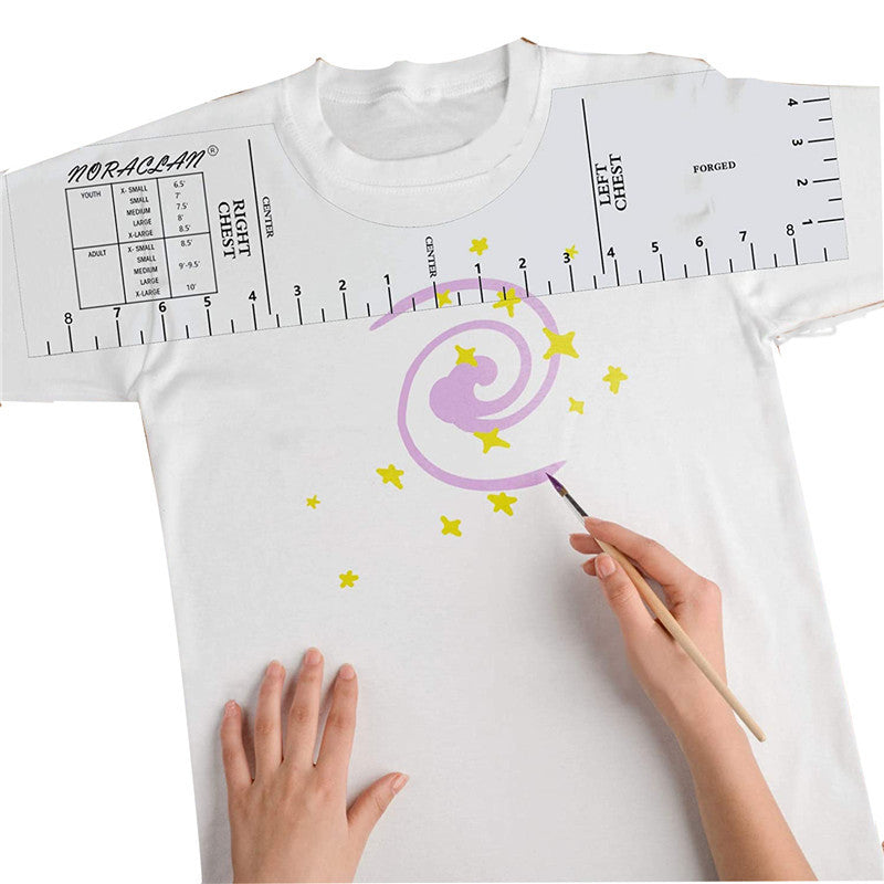 T-shirt Collar Measuring Ruler, Clothes Collar Plastic Measuring Tool ...