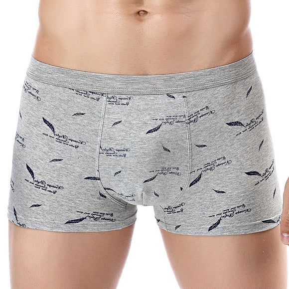 Pure Cotton U-convex Boxer Briefs, Mid-waist Underwear (Pack of 2)
