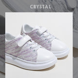 Soft-soled Children's Sneakers with Velcro, Girls' Shoes