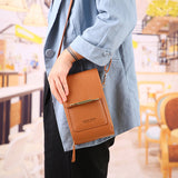 Touch Screen Mobile Phone Bag, Small Crossbody Shoulder Bags, Women's Long Wallet