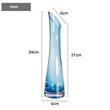 Nordic Slim Small-mouth Flower Vase – Modern Minimalist Home Décor
