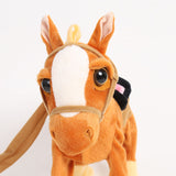Kids Electric Plush Walking Horse – Ride-on Toy with Leash Control