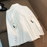 French Retro Design, Short Long Sleeve Jacket