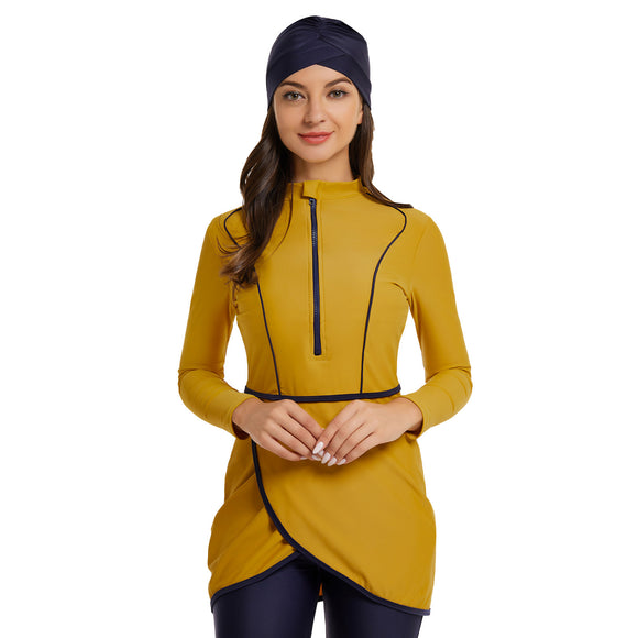 Muslim Burkini Swimsuit 3 Piece with Long Sleeves and Pants